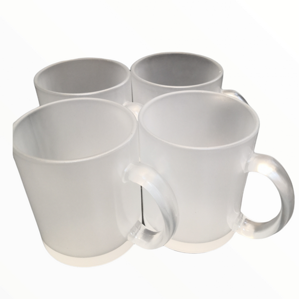 Taza de Cristal Opaco Cafe Té Pack 4 pz