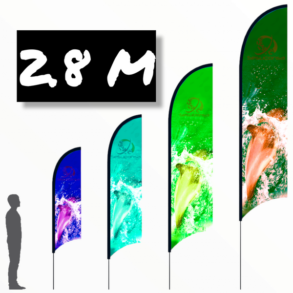 Asta de bandera 2.8m+ Base estructura cruceta+ pivote