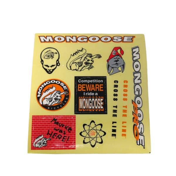 Paquete De Calcamonia Stickers Mogoose Bmx Bicicleta