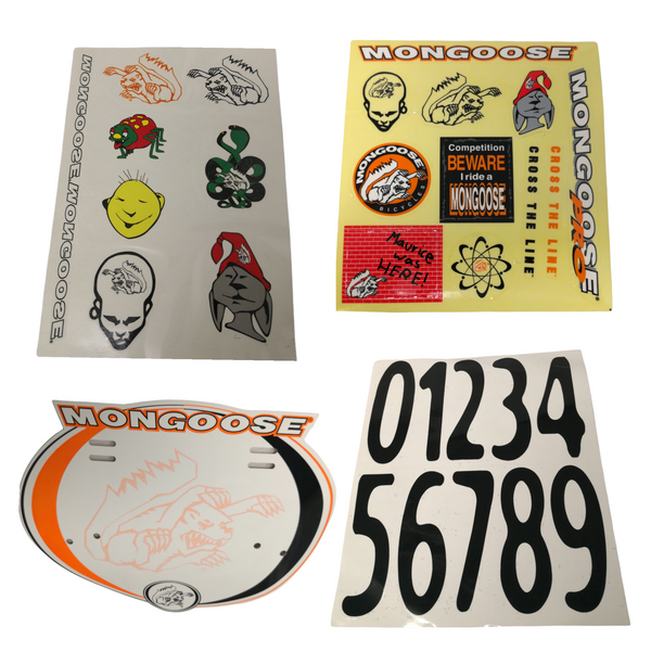 Paquete De Calcamonia Stickers Mogoose Bmx Bicicleta