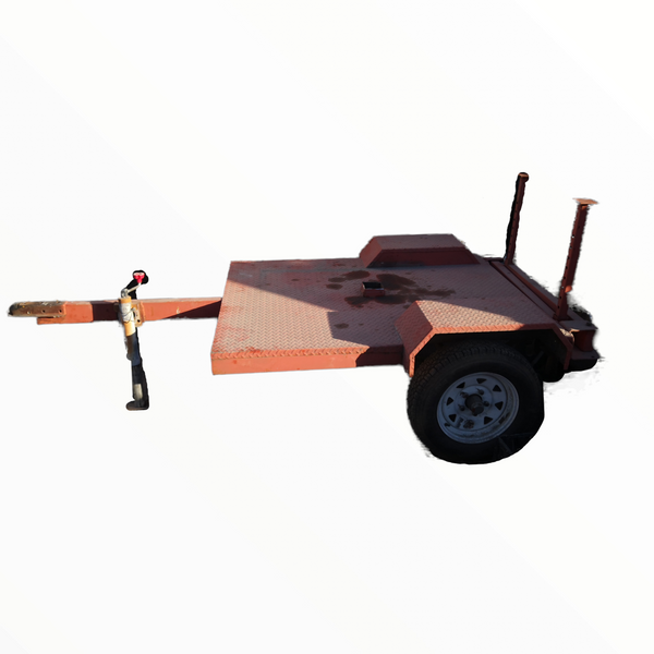 Remolque con Llantas Adaptable para Carrito de Ventas