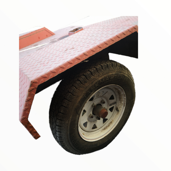 Remolque con Llantas Adaptable para Carrito de Ventas