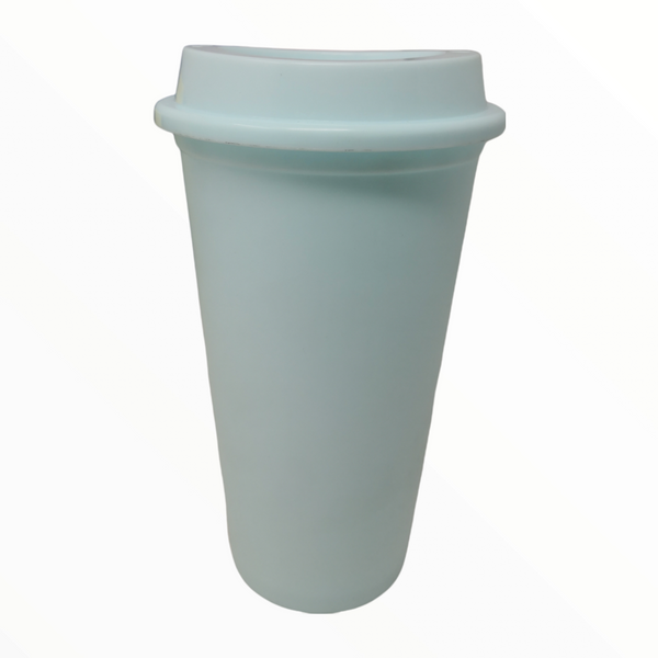Vaso con Tapa Reusable Café 16oz Plastico Colores Pack 50