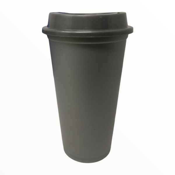Vaso con Tapa Reusable Café 16oz Plastico Colores Pack 50