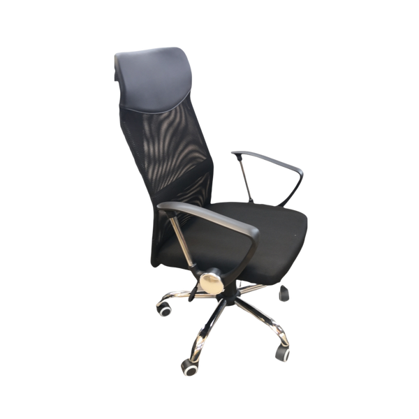 Silla de oficina ejecutiva ergonómica base metálica