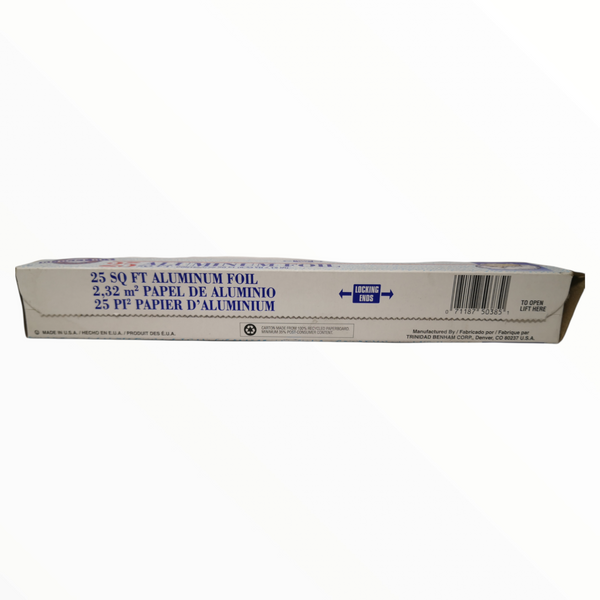Rollo de Papel Aluminio Budget buy 30 cm x 7.6 m pack 5pz