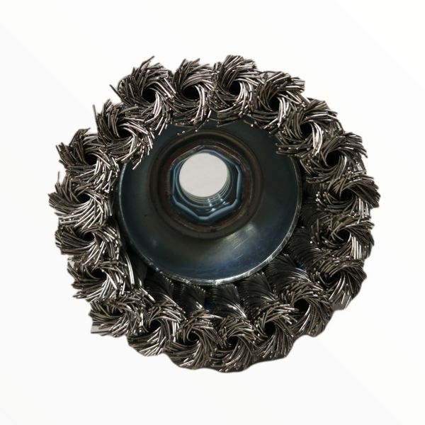 Cepillo Acero Carbón Carda Copa 3"x 0.014x 5/8"