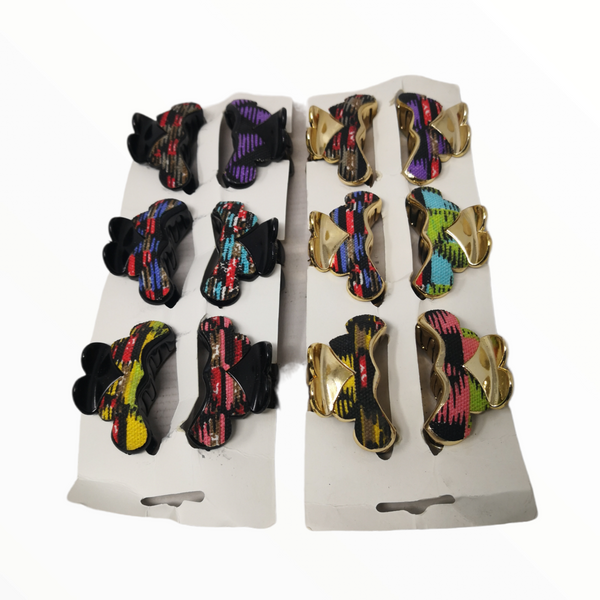 Mariposa Grande Cabello Horquilla Mujer 12 Piezas