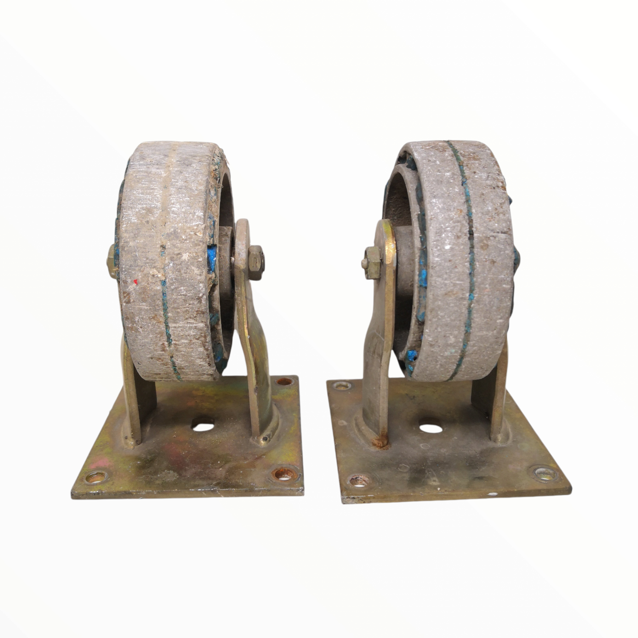 Par llantas Uso rudo rodajas metálicas 14 cm 500kg usado – Sesuconsa by ...