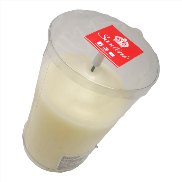 Vela Decorativa Alta Luz Led Santini de Pilas 17x10 cm