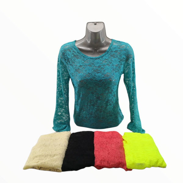 Blusas De Encaje Mujer Unitalla Economica