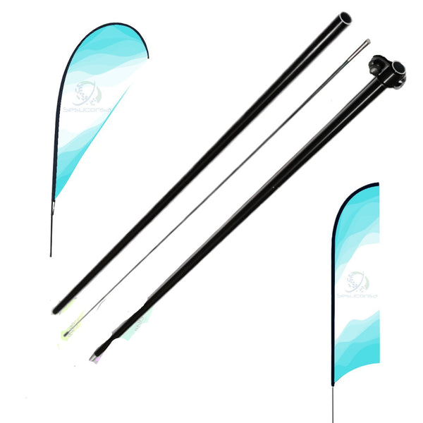 Asta de bandera 3.5m + base estaca