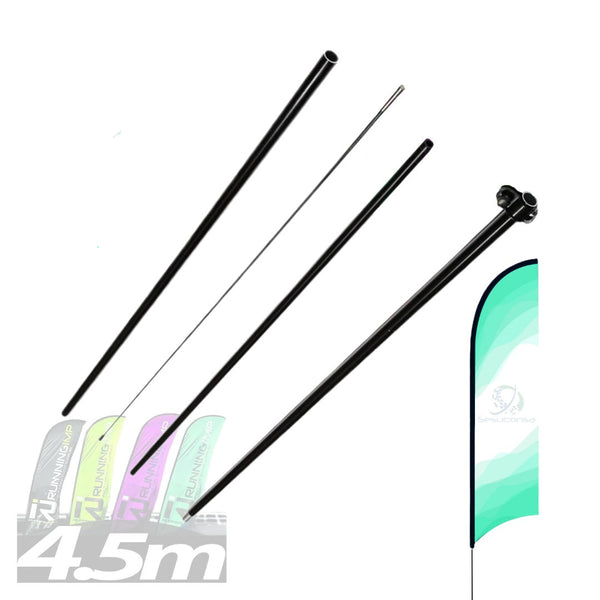 1 Asta De Bandera 4.5m Flag Banner Feather Flag Pole