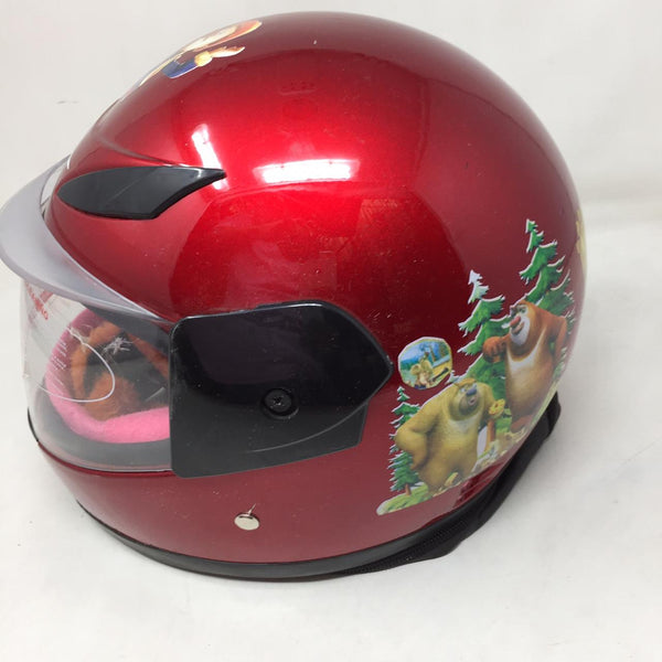Casco De Moto Infantil Colores Visor Tapa Seguridad Niños