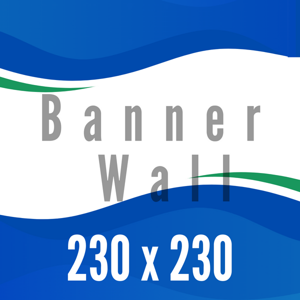 1.1 Muro Publicitario Skyline Pared Grafica Reforzado Wall Banner 2.30x2.30