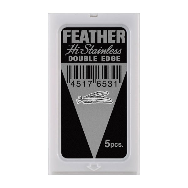 Estuche con 5 Hoja de navaja Feather