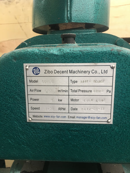Equipo Comprension De Aire 2.83 M3 Min Zibo Decent Machinery Roots Blower