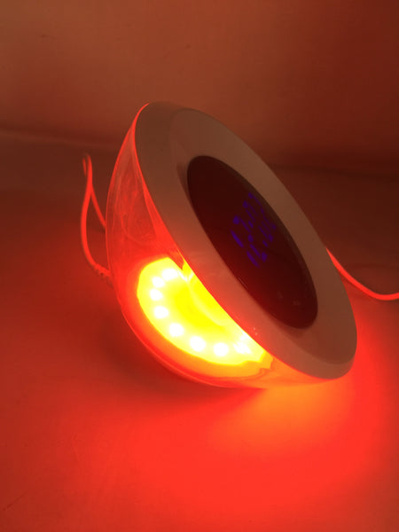 Reloj Digital De Escritorio Lámpara Siete Colores Diferentes