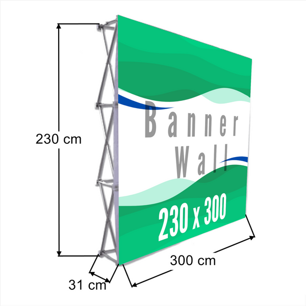 Muro Publicitario 2.30x3m elaboramos tú diseño impreso