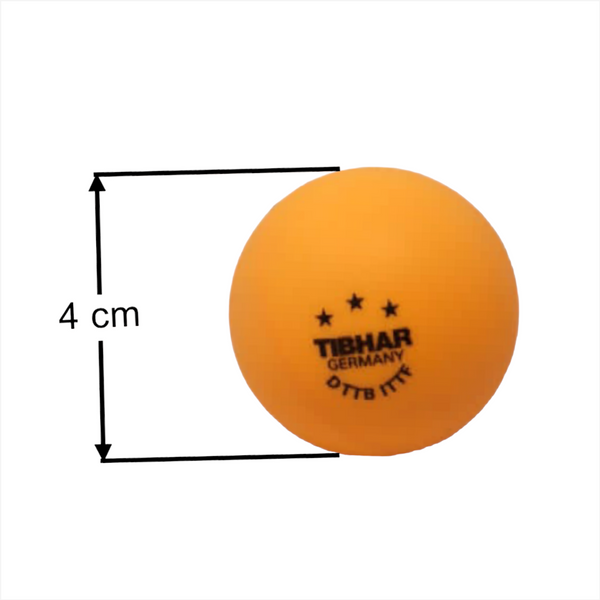 Pelota ping pong 3 pza tenis de mesa Tibhar